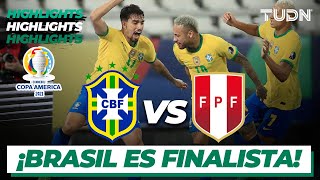 Highlights | Brasil vs Perú | Copa América 2021 | Semifinal | TUDN