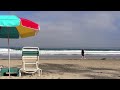 la jolla time lapse beach with umbrella