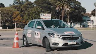 Examen práctico para conducción de autos. Pista Montevideo Academia kilómetro cero Km0