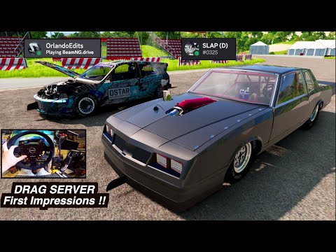 JDM vs Muscle PRIMERAS IMPRESIONES Realistas Drag Racing SERVIDOR BeamNG Online!!