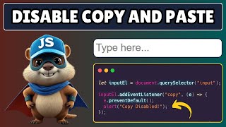 How to Disable Copy and Paste in Textbox using Javascript