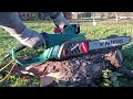 parkside pks 2200 b1 electric chainsaw lidl unboxing lidl parkside chainsaw