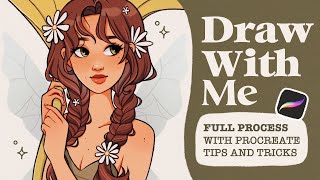 COZY DRAW WITH ME ✿ Full Process & Procreate Tips using iPad Pro