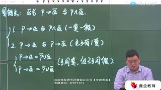 考研管综199 逻辑精讲 第2阶段强化提高 15 复合判断的矛盾1