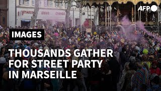 In France's Marseille, 6,500 people defy anti-Covid measures to celebrate carnival | AFP