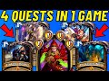 Completing 4 QUESTS in 1 GAME!!!