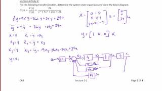 ECE320 Lecture2-2b: State Equation Solutions & Transfer Functions