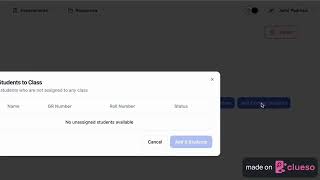 Adding Classes and assigning Students in GradeLab