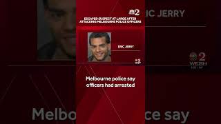 Escaped suspect at large after attacking Melbourne police officers