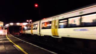 (HD) Southeastern 375306 Departs East Farleigh For Strood