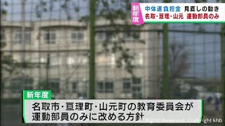 宮城県中体連が学校に求める負担金　名取市・亘理町・山元町が運動部員のみに変更へ