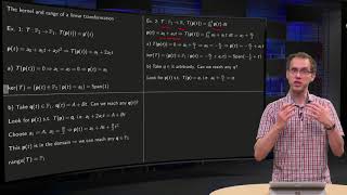 The kernel and range of a transformation- example