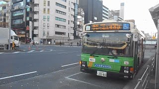 都営バスV-T224号車臨海28-1系統一之江橋西詰行き葛西駅発車シーン