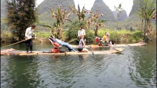 CHINA: Yángshuò - Yùlóng River Rafting (桂林:玉龙河竹排飘流)