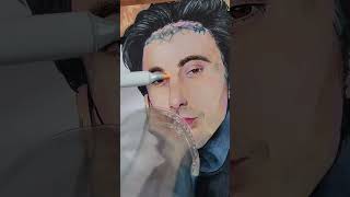 Ronnie Radke caught in an amazing drawing in process by @scarrsanity on TikTok (2/2025)