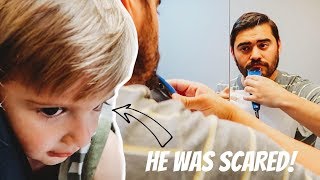 Kids react to Dad shaving his beard! (hilarious)