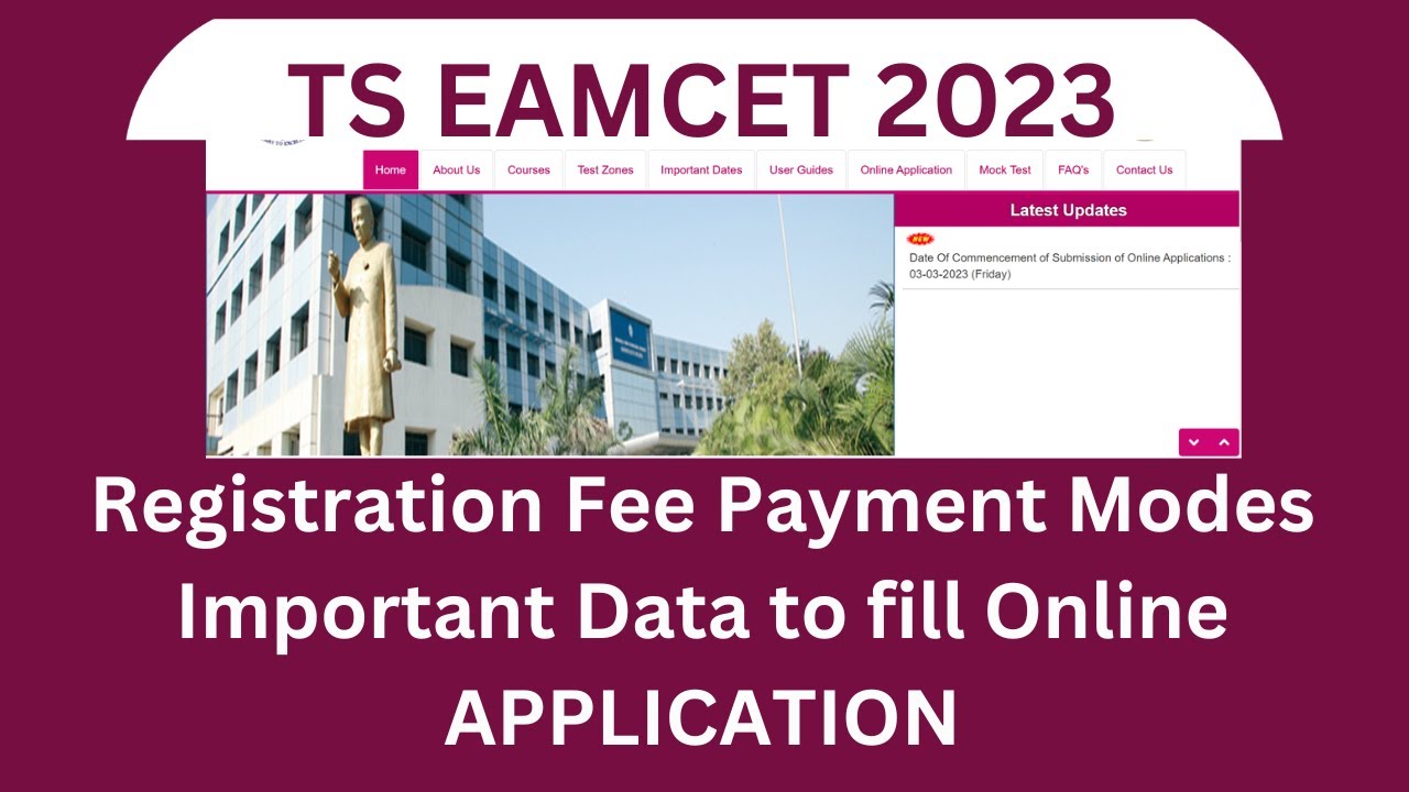 2. TS EAMCET 2023 | Important Required Documents & Payment Modes For ...