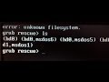 Unknown filesystem error on Ubuntu boot