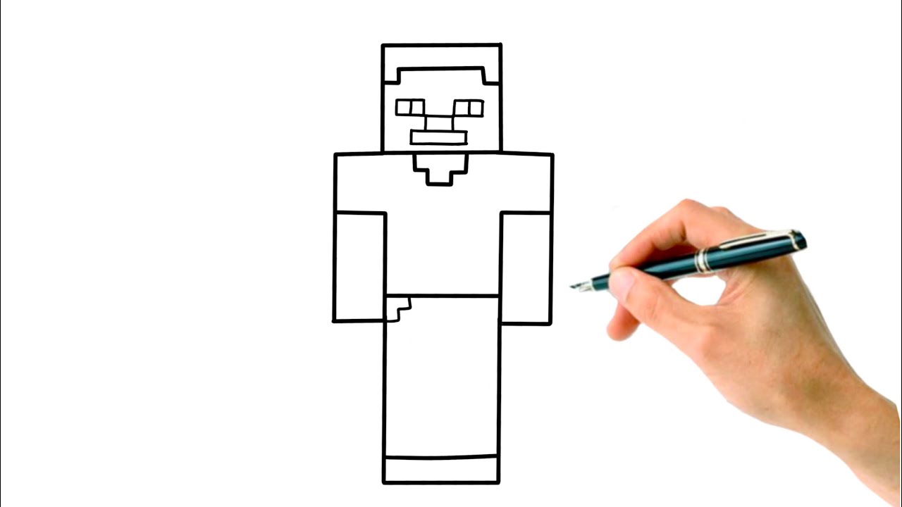Steve Drawing Minecraft How To Draw Steve From Minecraft Minecraft