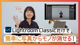 【Lightroom Classic】写真からモノを1秒で消す！スポット修正をわかりやすく解説！