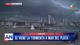 ⛈️ Se viene la tormenta a Mar del Plata: se esperan fuertes vientos y granizo