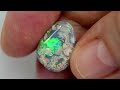 5.40 cts australian opal rough lightning ridge polished specimen