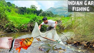 Indian Gar or Aligator Gar😳? | Assam River Fishing Video🔥 | Fishing in village🥰