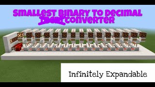 Very Compact Binary Decoder Minecraft