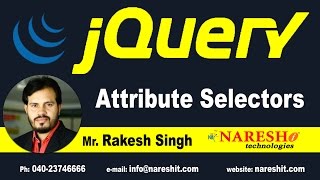 jQuery Attribute Selectors | jQuery Tutorial | Naresh IT