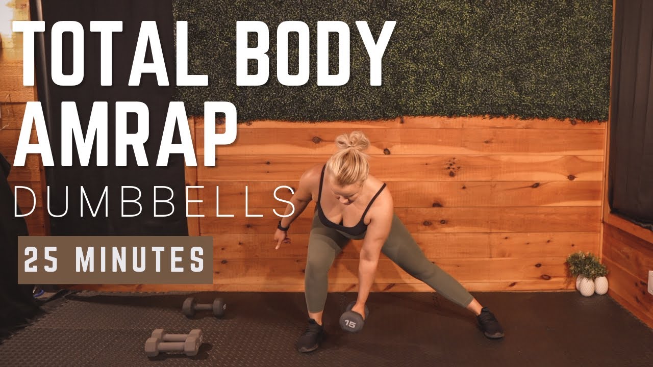 🌶 25 Min Total Body AMRAP Workout + Cool Down - YouTube