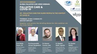 Global Palliative Care webinar 21st May: Palliative Care for Older People in the Context of Covid-19