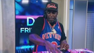 DJ Capone spins records on PIX11 Morning News