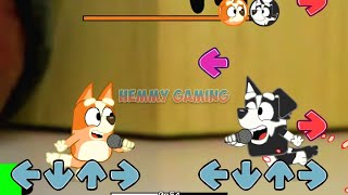 FNF Bluey vs Bingo vs Mackenzie Sings Sliced Pibby Corrupted | Smile Song Bluey Can Can FNF Mods