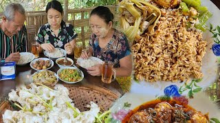 တို့စားလို့ကောင်းတဲ့ သခွပ်ပွင့်ပြုတ်ကို ချစ်ရတဲ့အမိုးအပါးနဲ့အတူထမင်းမြိန်မြိန်စားမယ်🤗😋