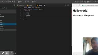 creating new component in reactjs with stackblitz