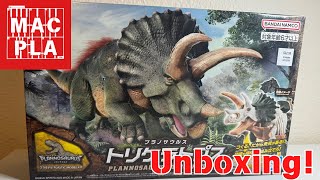 Plannosaurus Triceratops model kit unboxing!