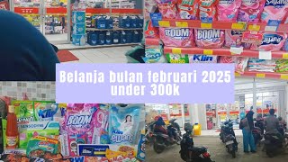 belanja bulan februari 2025 under 300k ‼️belanja hemat 2025⁉️