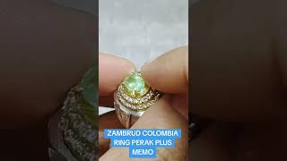 ❗BATU PERMATA ZAMBRUD COLOMBIA PLUS MEMO RING PERAK JOS AJIIIIIB❗Wa 088802462082