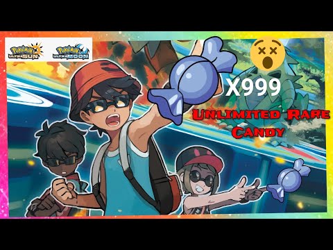 Unlimited Rare Candy x999  Pokemon Ultra Sun & Ultra Moon