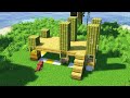 【minecraft 建築】3 種超美竹子小屋！生存模式必學｜簡單實用一次滿足｜bamboo house