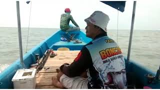 Perahu Mancing Fiber MURAH ( test drive) Melewati Laut