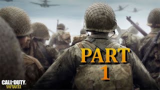 Call of Duty: WW2 Gameplay Walkthrough - Normandy - D-Day Campaign Mission 1 [PS4 PRO]