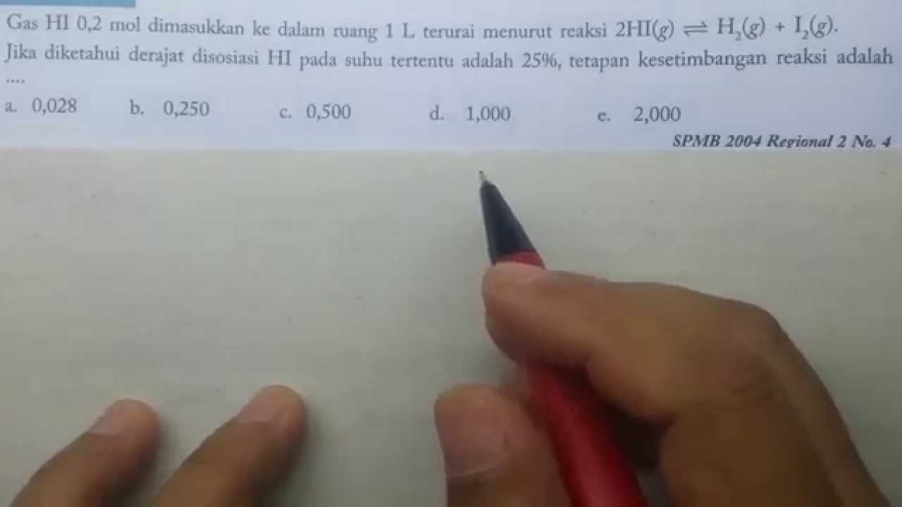 Cara Mudah Mencari Kc Pada Reaksi Kesetimbangan - Soal - Kimia SMA ...