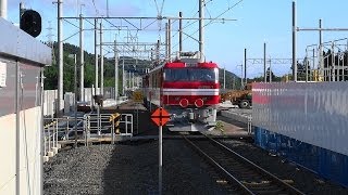 2014.06.21 ED79 58+EH800-1甲種輸送・津軽今別駅通過シーン