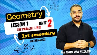 Geometry 1st sec unit 2  parallel lines lesson 1