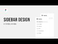 Create Sidebar Menu in Figma | Figma tutorial for beginners |