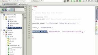 PHPEdit Code browser tutorial