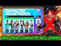 OB44 UPDATE CHARACTER ABILITY CHANGE FULL DETAILS || CHARACTER ABILITY UPDATE IN FREE FIRE !!!