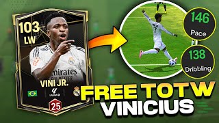 FREE TOTW VINICIUS JR is Insane - FC Mobile ⁉️