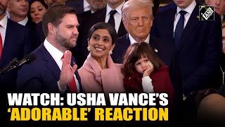 Usha Vance’s ‘adorable’ reaction goes viral as Husband JD Vance takes oath at Vice President of USA